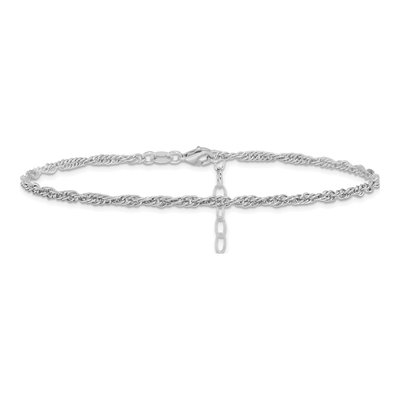 Sterling Silver 3mm Rope Anklet – view 4