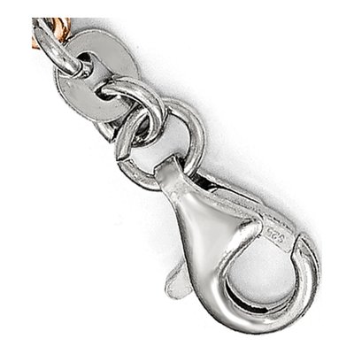 Rose Gold-Plated Sterling Silver Cross Bracelet – view 5