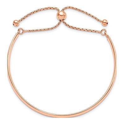 Gold-Plated Sterling Silver Adjustable Bangle Bracelet – view 4