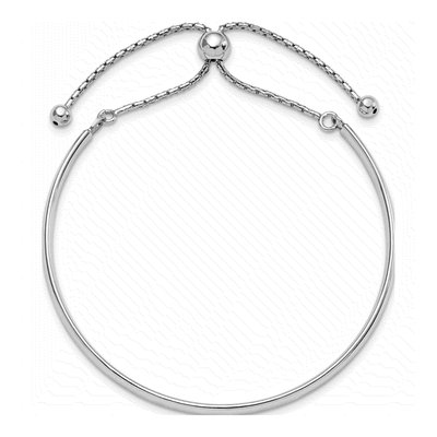 Sterling Silver Adjustable Bangle Bracelet – view 4