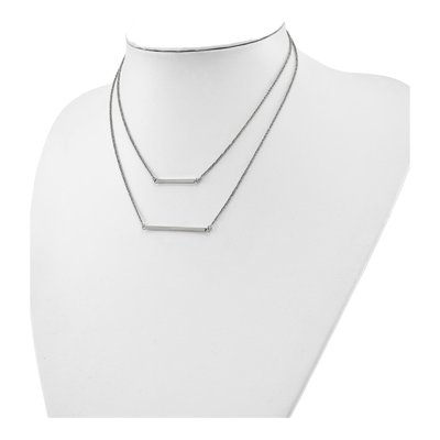 Sterling Silver Double Strand Necklace – view 5