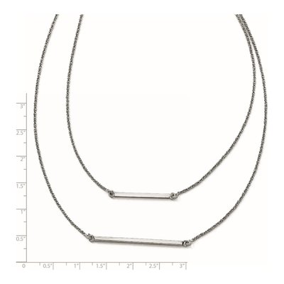 Sterling Silver Double Strand Necklace – view 7
