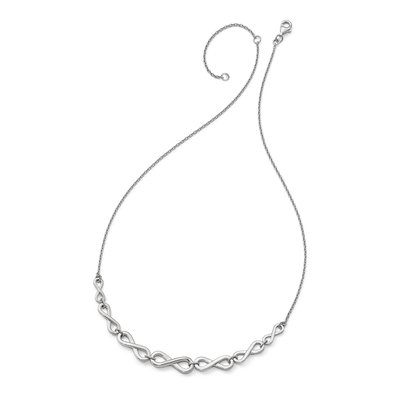 Sterling Silver Infinity Necklace – view 3