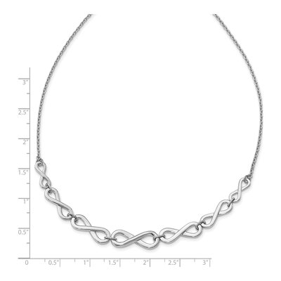 Sterling Silver Infinity Necklace – view 4