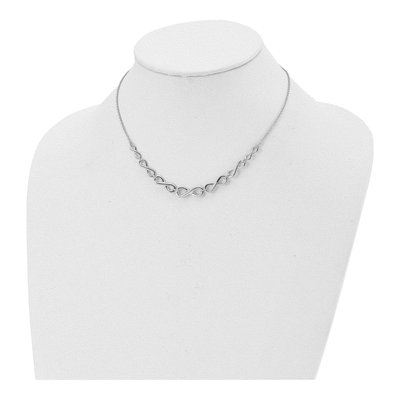 Sterling Silver Infinity Necklace – view 5