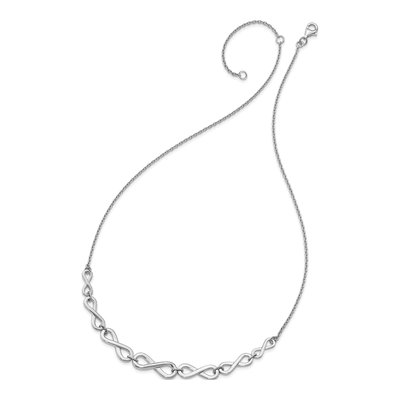 Sterling Silver Infinity Necklace – view 6