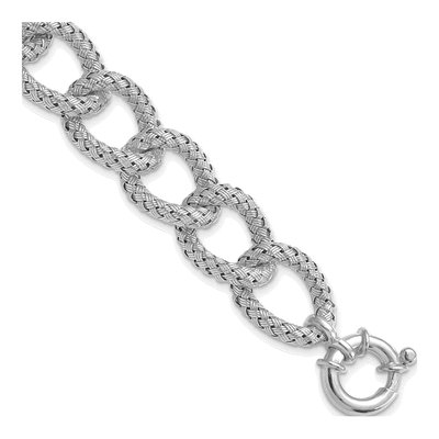 Sterling Silver Textured Bracelet