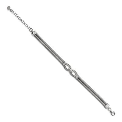 Sterling Silver CZ Bracelet – view 3