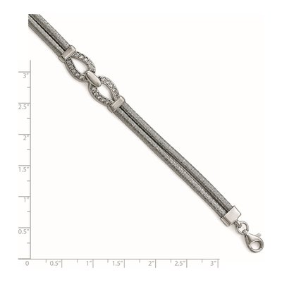 Sterling Silver CZ Bracelet – view 4