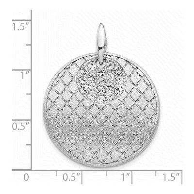 Sterling Silver Crystal Pendant – view 3