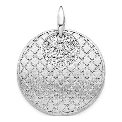 Sterling Silver Crystal Pendant