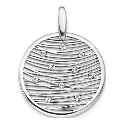 Sterling Silver Crystal Pendant