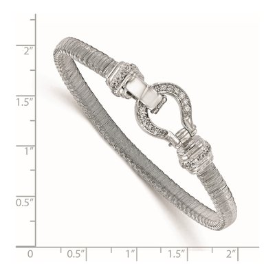 Sterling Silver CZ Mesh Bracelet – view 4
