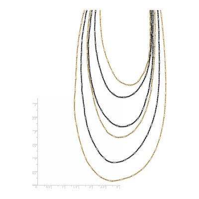 Gold-Plated Sterling Silver Black Necklace – view 5