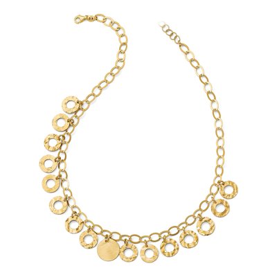 Gold-Plated Sterling Silver Circles Necklace – view 2