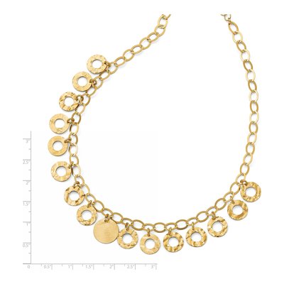 Gold-Plated Sterling Silver Circles Necklace – view 3