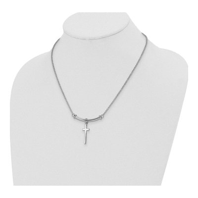 Sterling Silver Cross Pendant Necklace – view 5