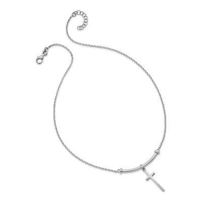 Sterling Silver Cross Pendant Necklace – view 6