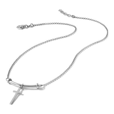 Sterling Silver Cross Pendant Necklace – view 7