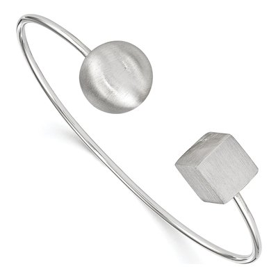 Sterling Silver Radiant Essence Cuff Bracelet