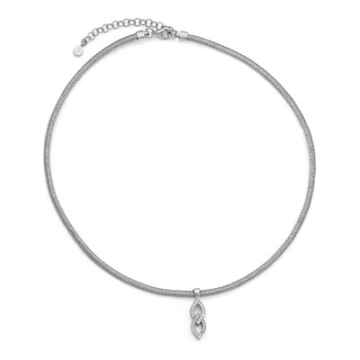 Sterling Silver CZ Pendant Necklace – view 2