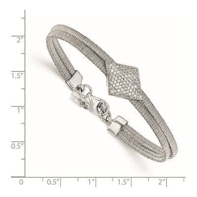 Sterling Silver CZ Bracelet – view 2