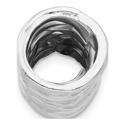 Sterling Silver Scrunch Slide Pendant – view 2