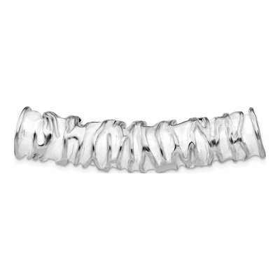 Sterling Silver Scrunch Slide Pendant