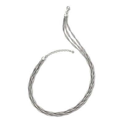 Sterling Silver 3-Strand Necklace – view 2
