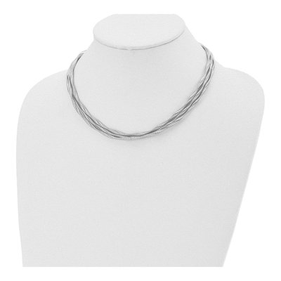 Sterling Silver 3-Strand Necklace – view 4