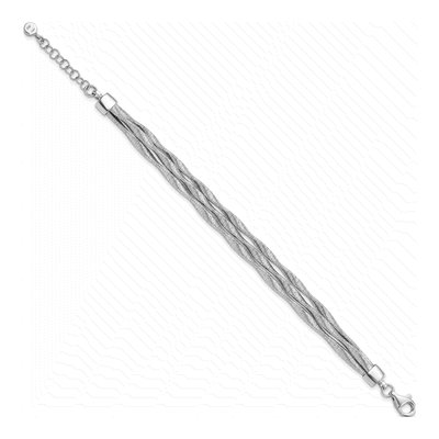 Sterling Silver 3-Strand Bracelet – view 2
