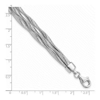 Sterling Silver 3-Strand Bracelet – view 3