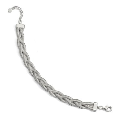 Sterling Silver Braided Bracelet – view 2