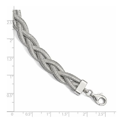 Sterling Silver Braided Bracelet – view 3