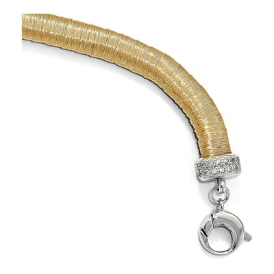 Gold-Plated Sterling Silver CZ Bracelet – view 2