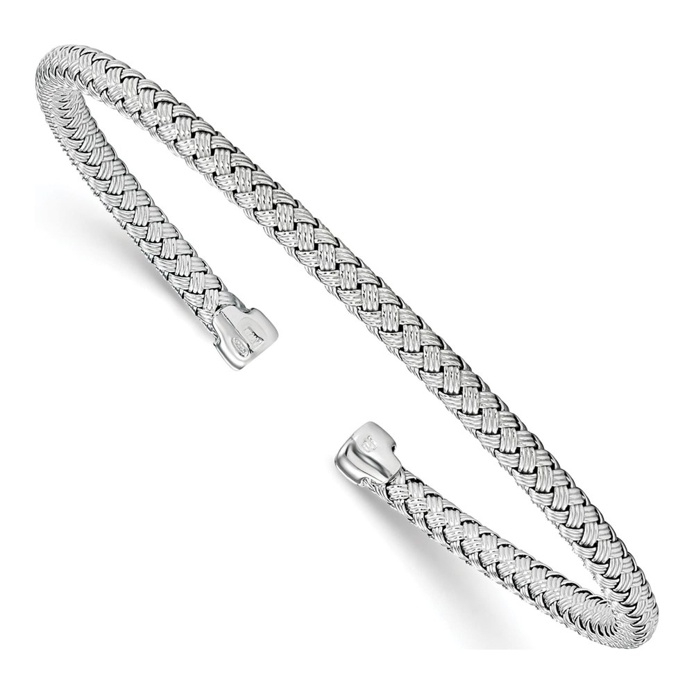Sterling Silver Woven Cuff Bracelet