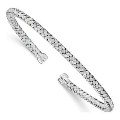 Sterling Silver Woven Cuff Bracelet