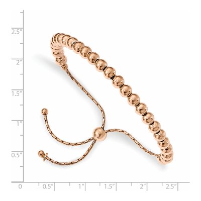 Rose Gold-Plated Sterling Silver Beaded Bracelet – view 2