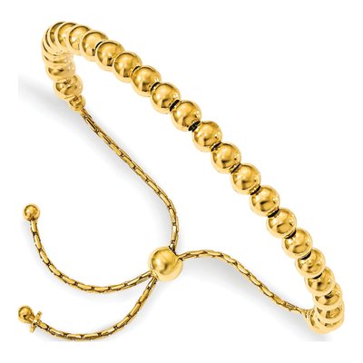 Gold-Plated Sterling Silver Beaded Bracelet