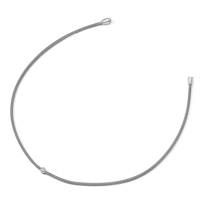 Sterling Silver CZ Necklace – view 3