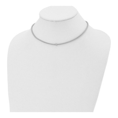 Sterling Silver CZ Necklace – view 5