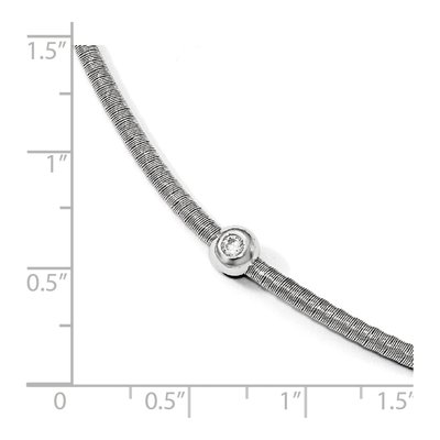 Sterling Silver CZ Necklace – view 6