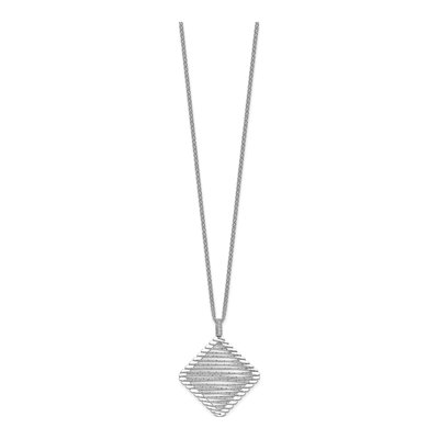 Sterling Silver CZ Pendant Necklace – view 3