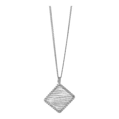Sterling Silver CZ Pendant Necklace – view 6