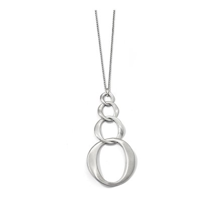 Sterling Silver Rolo Pendant Necklace