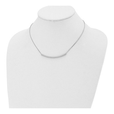 Sterling Silver Bar Necklace – view 5