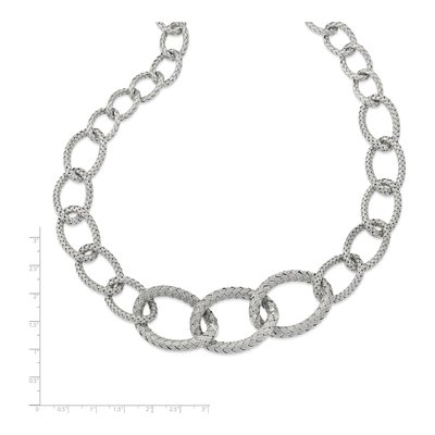 Sterling Silver Woven Necklace – view 3