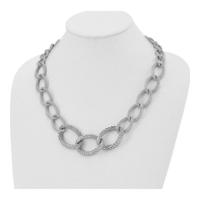 Sterling Silver Woven Necklace – view 4