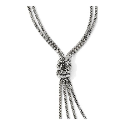 Sterling Silver Multi-Strand Knot Necklace – view 3