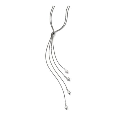 Sterling Silver Multi-Strand Knot Necklace